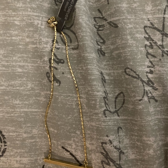 NWT Sterling Forever bar adjustable bracelet with “Not all who wander are lost”. - Picture 3 of 5